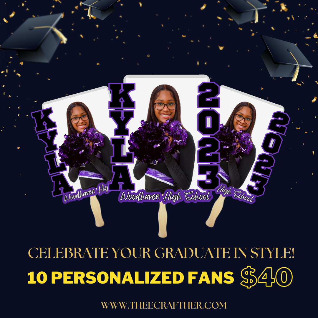 Custom Graduation Fan