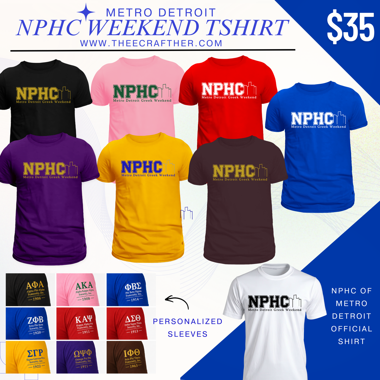 Metro Detroit NPHC Weekend Shirt 2026